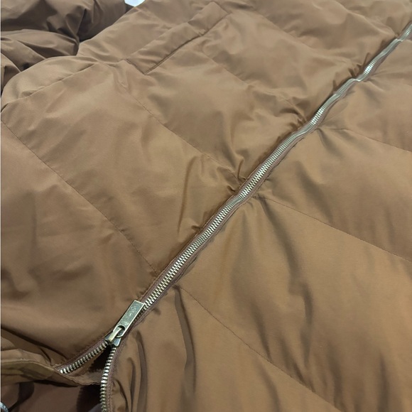 Denver Hayes Chocolate Hooded Puffer Coat - Picture 3 of 4